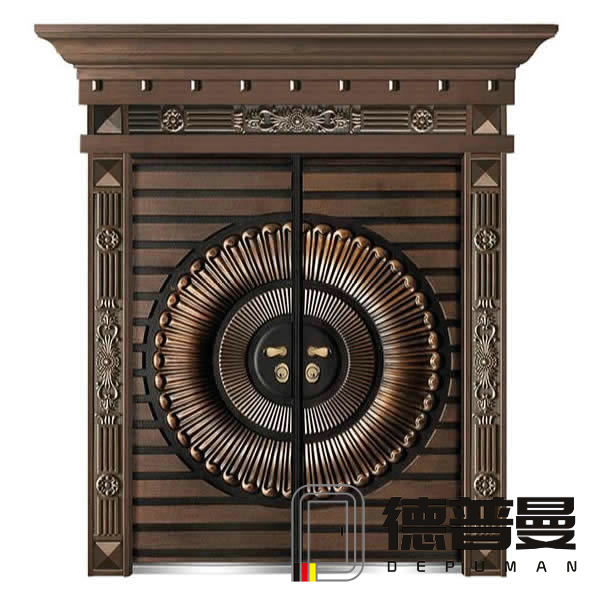 高端豪華帶門頭門柱別墅大門