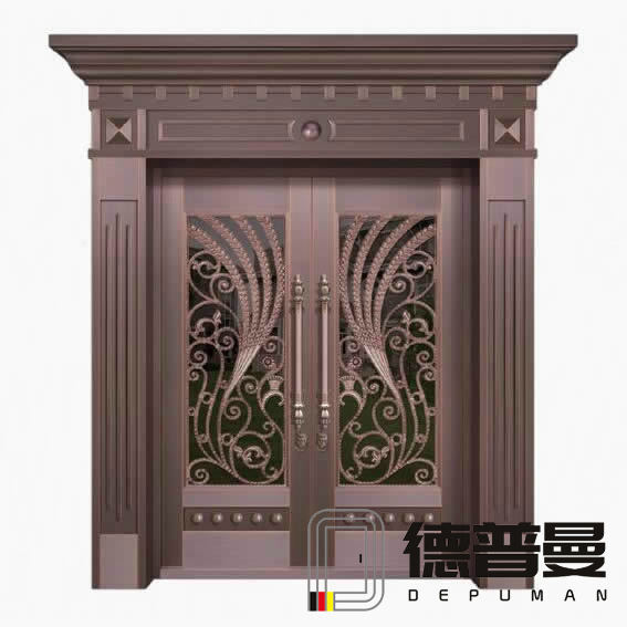 高檔豪華別墅用門選別墅玻璃銅門