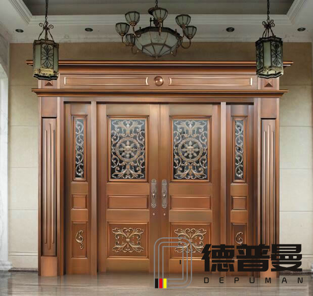 高檔豪宅別墅進(jìn)戶門選純銅別墅大門