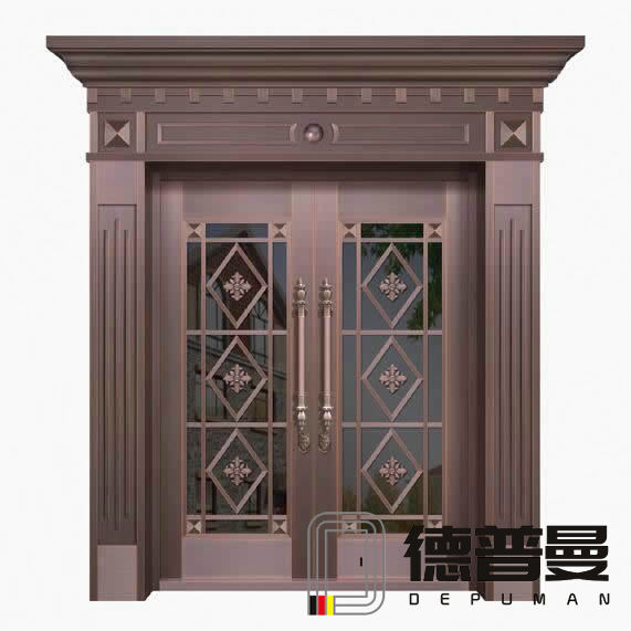 高檔豪宅別墅大門可選玻璃銅門