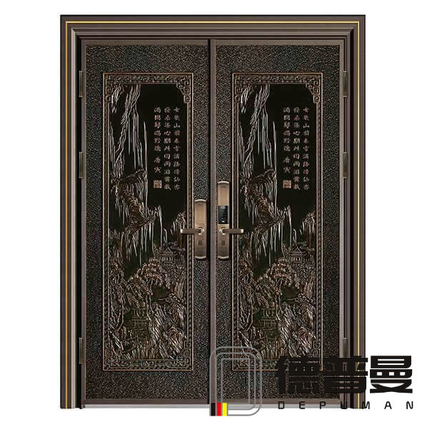 豪華鑄鋁中式別墅入戶門